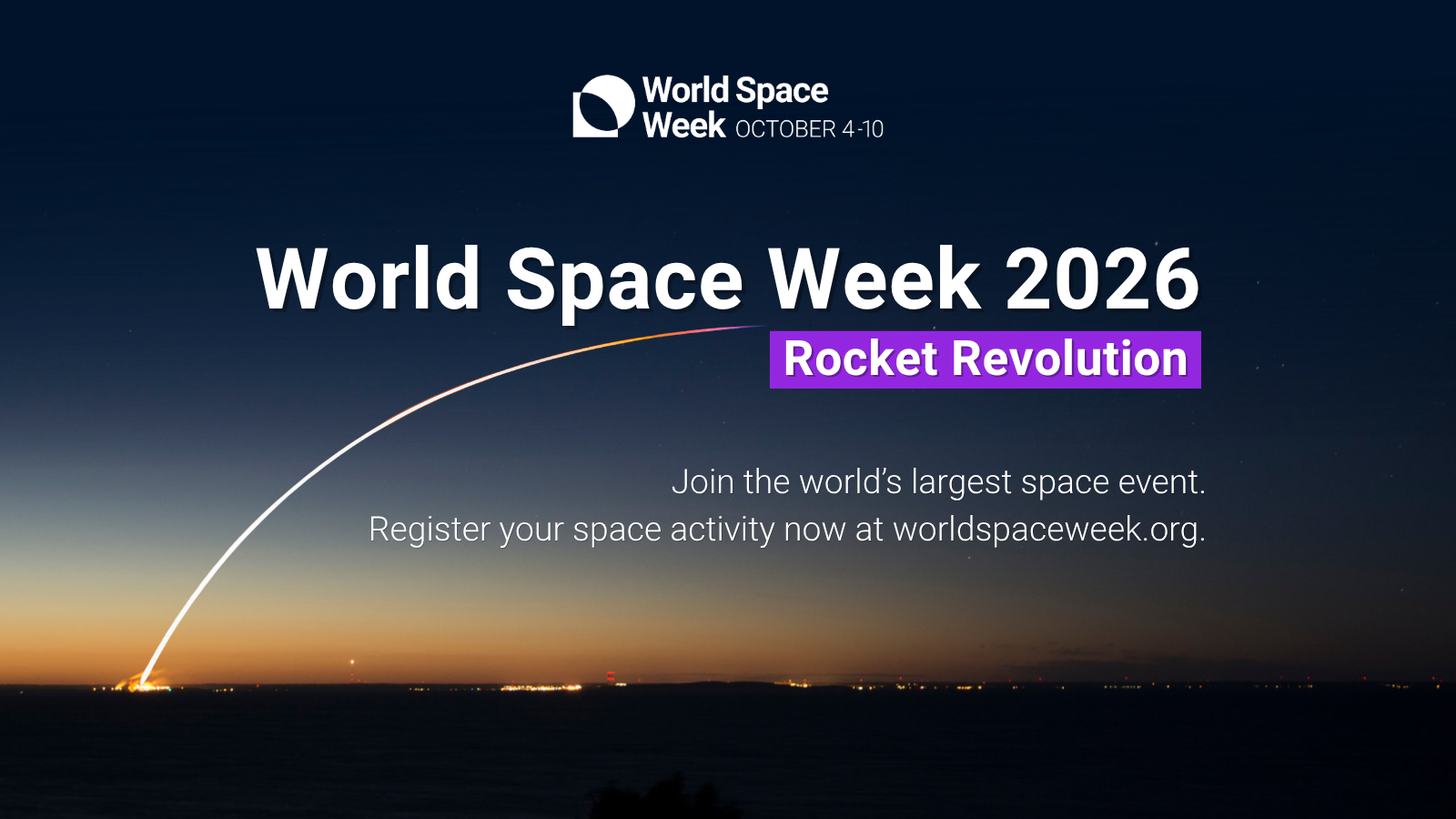 WSW2026 - Rocket Revolution - 4 October 2026 - Official Opening Event