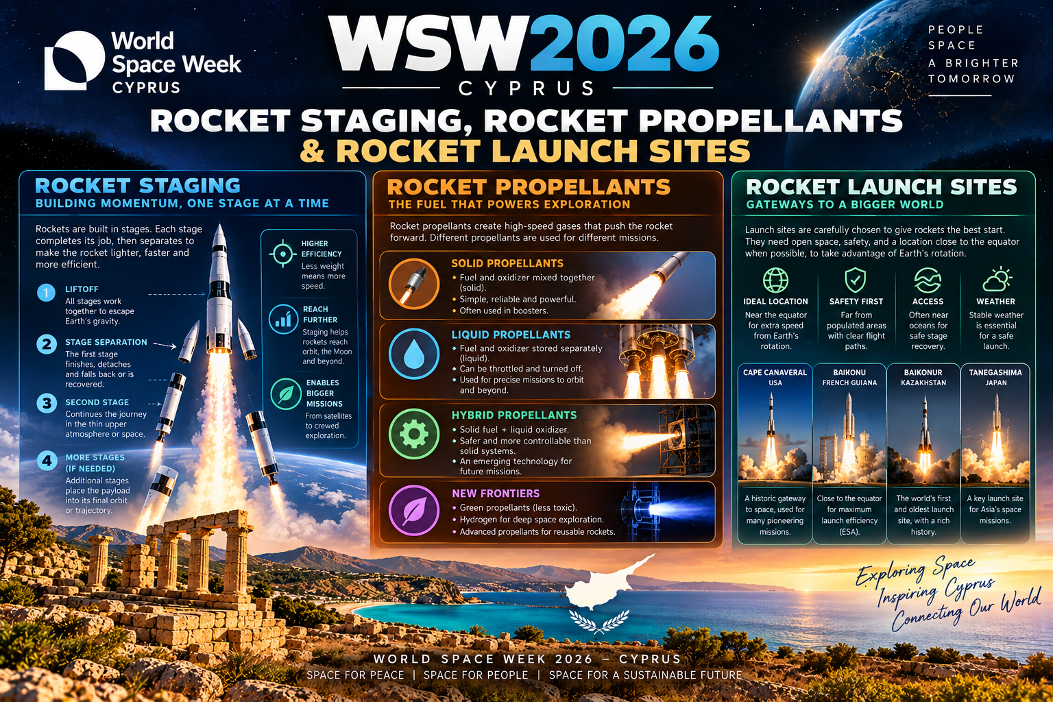 WSW2026 - Rocket Revolution - 9 October 2026 - Rocket Staging, Rocket Propellants & Rocket Launch Sites